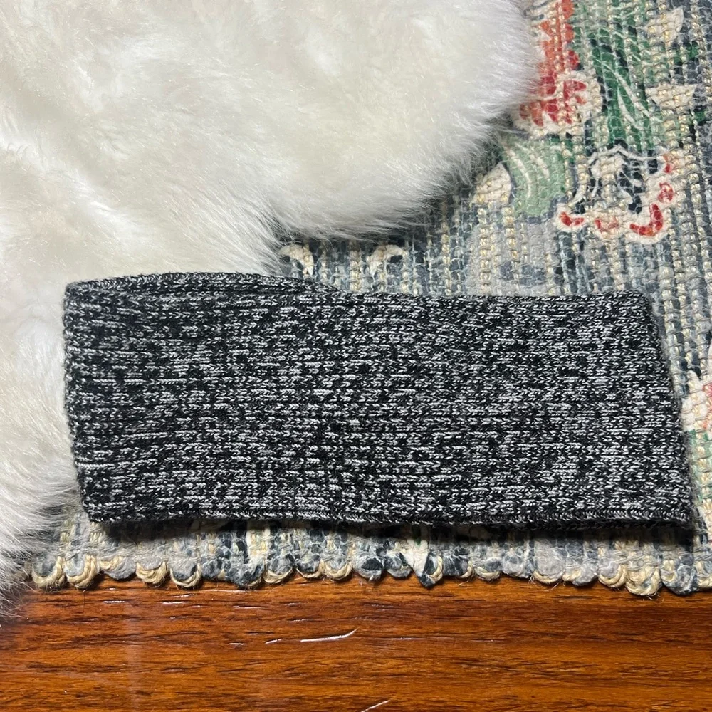 Time & Tru Black and Gray Knit Headband